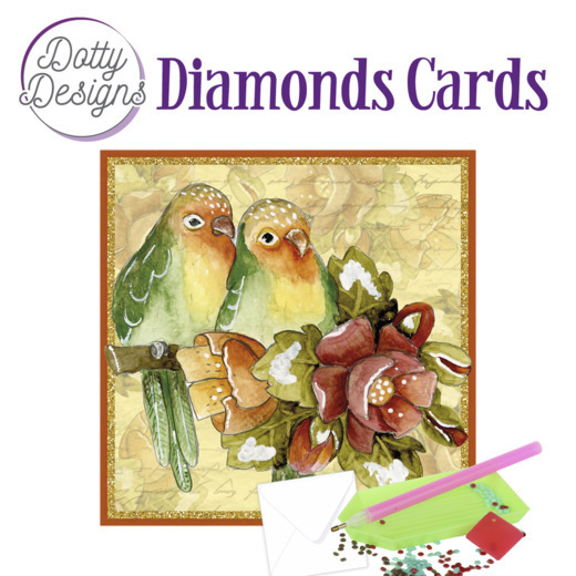 Dotty Designs Diamond Cards - Lovebirds