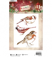 CLEAR STAMP - Birds Magical Christmas nr.499
