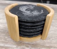 COASTERS ROND JACK DANIELS SET